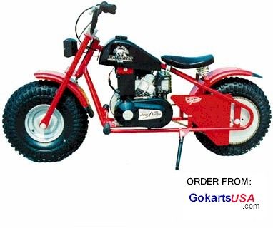 TSB-600 Trail Sport Buffalo Minibike 6 HP Tecumseh, Headlight, Centrifugal Clutch, Torque Converter