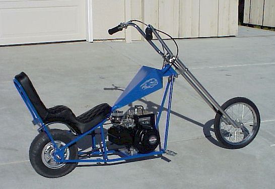 3.5hp Briggs 4 Stroke Engine, Custom Seat, Mini Ape Handlebars, Spoke Front Wheel