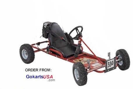 Kartco 335T GoKart 6.0 HP Tecumseh, Stub Axle, Single Seat